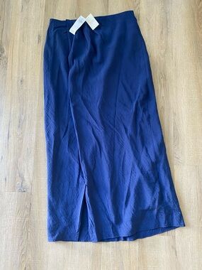 Abercrombie & Fitch Navy Blue Maxi Skirt